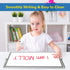 Large Magnetic Desktop Whiteboard, 16inX12in with Stand, 10 Markers, 4 Magnets, Portable Double-Sided Easel