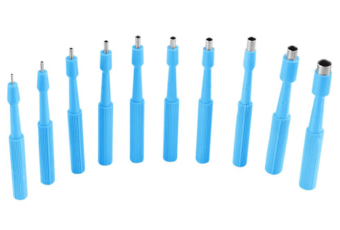 Disposable Biopsy Punch Curettes - Set of 10 - Sterile Biopsy Dermal