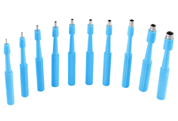 Disposable Biopsy Punch Curettes - Set of 10 - Sterile Biopsy Dermal