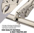 Hoteche 3pcs Mini Locking Plier Set, 5" C-Clamp, Long Nose, Round Jaw Versatile Tools for Grip and Secure