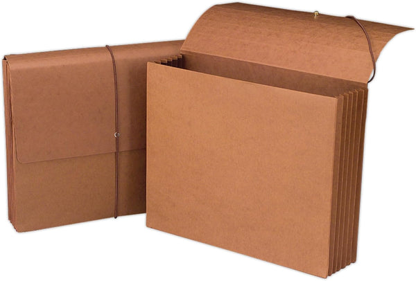 Smead Redrope Expanding File Wallet, Letter Size, 5-1/4" Expansion, Flap and Cord Closure, 10 per Box