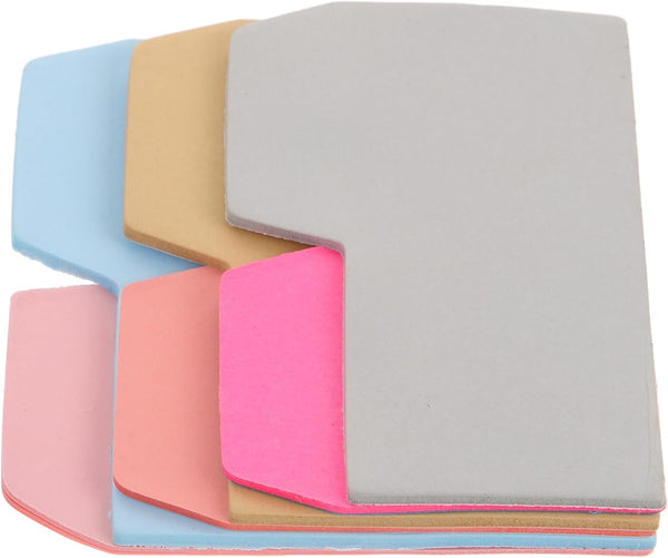 NUOBESTY 1 Pack of 90Pcs 6-Color Divider Sticky Notes, Writable and Repositionable Index Papers