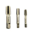 1/16", 1/8", 1/4" NPT Pipe Tap Set, 3Pcs Carbon Steel Cutting Tools for Mechanics DIY Thread Cutting