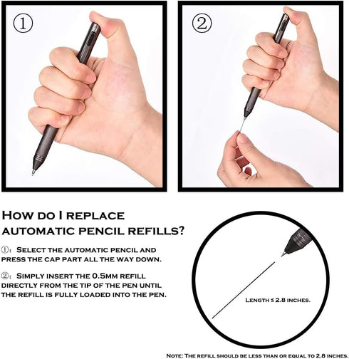 DUNBONG 4 in 1 Multicolor Pen, Metal Cased Multifunction Pen, 0.5mm Mechanical Pencil, 3 Ball Pens, 1 Count