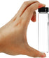 PATIKIL 50mL Reagent Media Bottle, 12 Pack Round Glass Storage Bottles with Plastic Screw Cap
