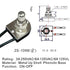 Rotary Switch Zing Ear ZE-106M 125VAC/6A 250VAC/3A 125VL/6A Two Wire Replaces 3/8" 90-501 80-1132 Turn Canopy Lights Lamps Thread Brass Knob On-Off Repair Kit Tool Metal UP Shell Phenolic Base