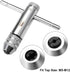 uxcell Adjustable Ratchet Tap Wrench T-Handle, for Metric M5-M12 Thread Taps, 111mm Body