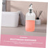 500ml 16oz Happyyami Glass Mouthwash Dispenser Kit with Cup Bathroom Accessories for Home Use Easy Pour Spout