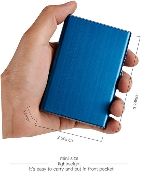 EASTNIGHTS RFID Credit Card Holder Metal Wallet for Men or Women