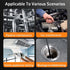 WINWEND 5" 32G IP67 (16.5FT) Dual-Lens Endoscope Camera with Light, Borescope with IPS Screen, Photo & Record Video