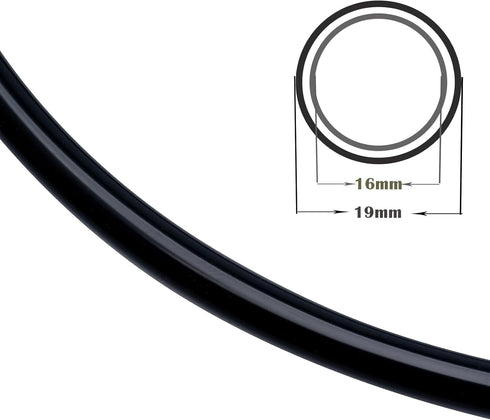 Eastrans 5/8" ID Silicone Tubing, Food Grade Flexible Pure Silicone Hoses High Temp for Home Brewing, 10 Feet Black