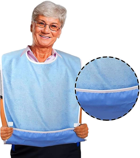KAYNO Diet cloth adjustable with pocket elderly care eating auxiliary rehabilitation bib
