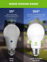 Bulbs, 13W(100W 1100LM, 3000K A19 E26 Lightbulbs 3 Pack Dusk to Dawn LED Light Equivalent) Warm White, Automatic Sensor