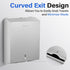 Commercial Paper Towel Dispenser Wall Mount, Stainless Steel Hand Towel Dispenser with Lock, Large Capacity C-Fold