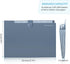 SKYDUE Expanding File Organizer, 8 Pockets, Accordion File Folders with Labels, Portable Document Organizer, Blue