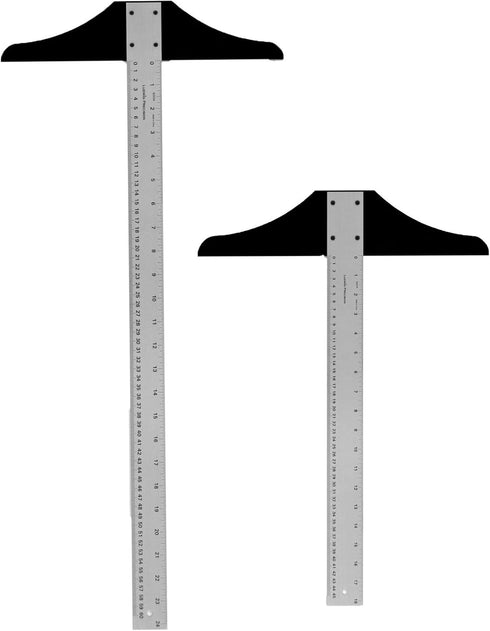 Standard T-Square for Art, Framing & Drafting - 18-inch & 24-inch (2 Pack)