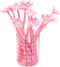 YYaaloa 12pcs Cute Pink Flower Gel Ink Pens, 0.5 mm Black Ink Fun Kawaii Bulk for Kids Office School Supplies