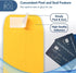 MOS #1 Coin Envelopes – 2-1/4" x 3-1/2" Gold Self-Seal Coin Envelopes #1 (550 Count) for Budgeting and Cash