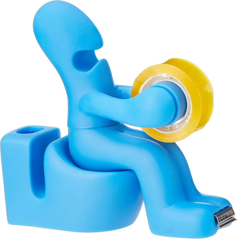 Suck UK Novelty Desk Organizers - Tape Dispenser & Paper Clip Holder - Funny Office Supplies