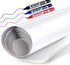 White Board Wallpaper Roll, Stick on White Boards for Wall, 1.44x11ft Peel and Stick