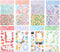 Cute Essential Kawaii Aesthetic Stationery Sticker Pack - 8 Sheets (258+ Stickers) for Planners, Journals, Gifts