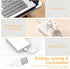KNASNCHD Fashion Modern Black White Gold Triangles Night Light with Wood Base USB Interface Power Supply,Bedside Table