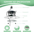 5/6" Room,1 Pack Soliseed Recessed Can Light Conversion Kit to Ceiling Light Fixture, Pendant & Hanging Light and Fan