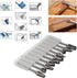 Double Cut Carbide Rotary Burr Set, 10 Pcs, 1/8" Shank, 1/4" Head Length for Woodworking, Drilling, Metal Carving
