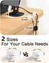 Viaky 8 Pack Magnetic Cable Clips, Large Size Under Desk Cable Management, Workspace Charger Organizer,Cord Holder