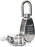 2PCS Lifting Single Pulley - Stainless Steel Heavy Duty Swivel Rope Pulley Block M20