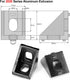 20Sets Black 2020 Series Aluminum Extrusion Profile Connector Set,20Pcs Corner Brackets,with 40Pcs T-Nuts and M5×8 Hex Screw Bolt for 6mm 20S T Slot Aluminum Profile Accessories