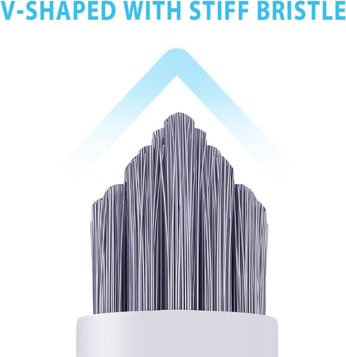 Grout Brush Cleaning, Hard Bristle Grout Cleaner for Tile Floors, 4 Pieces Bathroom Cleaning Brushes for Shower Tile