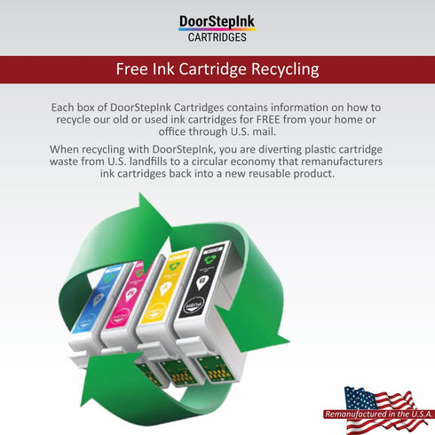 DoorStepInk Remanufactured Ink Cartridges for Canon 275XL, PG-275XL Black, Pack of 2