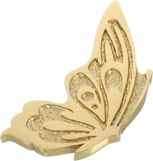 NOLITOY Brass Butterfly Drawer Handle Left Vintage Cabinet Pulls for Dresser Wardrobe