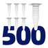 Microcentrifuge Tubes 1.5ml, AyinLab 500pcs Polypropylene Plastic Tubes with Leak-Proof Snap Caps