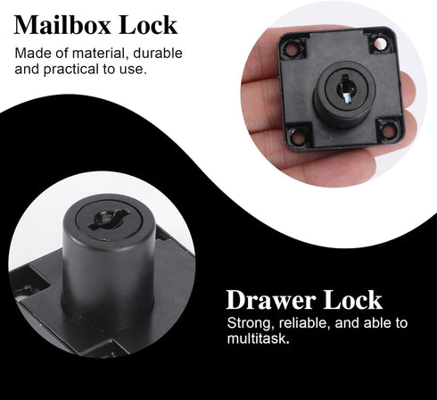 2pcs Angoily Office Cabinet Lock Zinc Alloy Drawer Lock Keys for File Cabinets Bedside Tables and Cupboards Easy