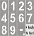 4 Inch Large Number Stencils for Painting, 11 Pack Templates for Curb Address, Cakes, Cookies, Crafts, Reusable Stencils