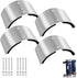 Kandishiex 4PCS Drywall Stilt Replacement Parts, Aluminum Alloy Stilt Accessories, Curved Leg Plates