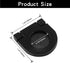 2 Pack Recessed Pull Ring Handles Black Hidden Recessed Type Drawer Mount Handle Deck Cabinet Flush Ring Sliding Door Pull Handle Recessed Furniture Grip with Screws by Coufce