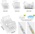 RGBZONE 10 Packs 4-Pin RGB LED Light Strip Connectors 10mm Wide Unwired Gapless Solderless Strip to Wire Quick Connectors Adapter for Waterproof or Non-Waterproof SMD 5050 Multicolor LED Light Strip by RGBZONE