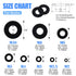 Glarks 410Pcs Metric Flat Washers Assortment Set - M2 M2.5 M3 M4 M5 M6 M8 M10, Black Zinc Plated Alloy