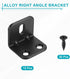 10 1.18"x1.38"x1.18" uxcell Pcs L Corner Bracket Corner Brace Metal Joint Right Angle Brackets Fastener with Screws