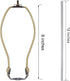 8 Inch 3 Canomo Table Lamp Kit Lamp Rewiring Kit with Harp, Lamp Pipe, Way Socket and All Parts Needed and Instructions