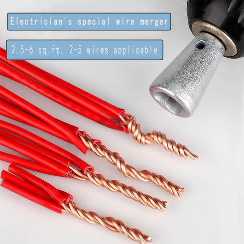 Cable Wire Stripper,Wire Twister Tool,Wire Twister Tool for Drill,Twister Wire Connector Wire Twister Electrician Wire Nut Twister Wire Stripping and Twisting Tool for Electrical Power Drill Drivers