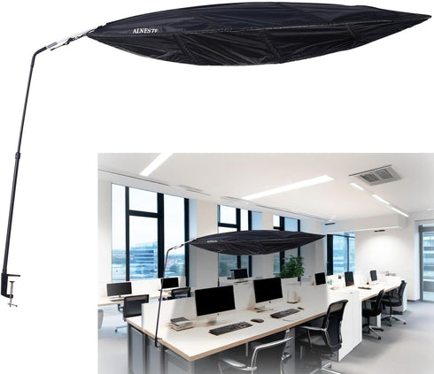 ALNESTE Cubicle Shade for Desk to Block Light, Adjustable Desk Shade for Office