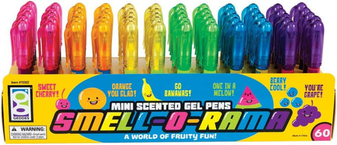 Raymond Geddes Smell-O-Rama Mini Scented Gel Pens (Pack of 60)