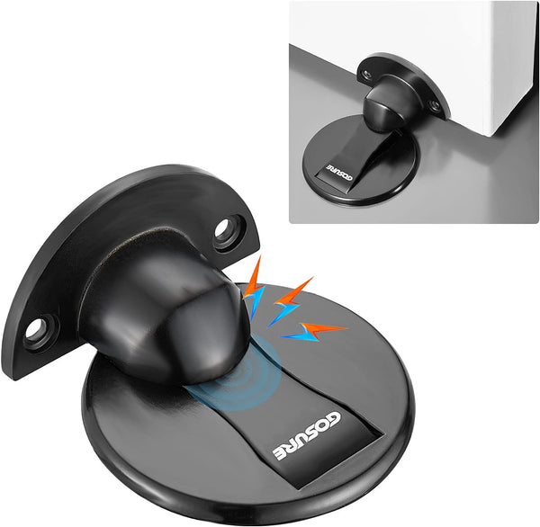 GOSURE Floor Mount Magnet Door Stopper - Invisible Magnetic Door Stop, Magnets Door