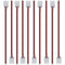 LightingWill 10pcs Pack Wire Solderless Snap Down 2Pin LED Strip Connector for 8mm Wide
