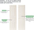 12" 43" 1 Shed Shutters Raised Panel W x H for Sheds, Playhouses, and Chicken Coops Pair (Black)