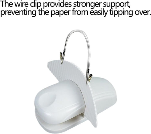 SODOI Set (4PCS) Paper Holder Stand and Clip Folder with Non-Slip Pad Portable Paper Holder Copier Stand Office